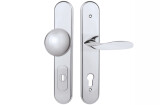 Okucie bezpieczeństwa TWIN DAVID/LEAF HTSI P4500 DEF (CH) - z osłoną - Twin CH (błyszczący chrom)