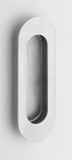 Osłona do drzwi przesuwnych ROSTEX owalna 120x40 mm (STAL NIERDZEWNA MATOWA) - ROSTEX Mata ze stali nierdzewnej