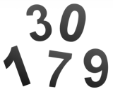 Numery domów COBRA 150 mm (CZARNY) - CZARNA KOBRA