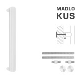 Klamka MP FT - K40 40x20 mm UN (WS - Biały mat) - szt. - MP WS (biały mat)