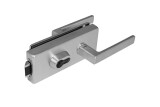 Szkło MP LOCK z klamką SONIA 4015 - PZ (OCS - Chrom szczotkowany) - MP OCS (chrom szczotkowany)