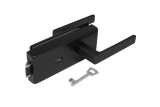 Szkło MP LOCK z klamką SONIA 4025 - BB (BS - Matowa czerń) - MP BS (czarny matowy)