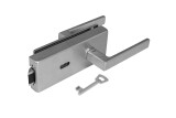 Szkło MP LOCK z klamką SONIA 4025 - BB (OCS - Chrom szczotkowany) - MP OCS (chrom szczotkowany)