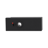 Drzwi szklane LOCK MP GK - PURISTO S - WC S2L - magnetyczne (BS - Czarny mat) - MP BS (czarny matowy)