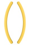 Klamka do drzwi przesuwnych MP ONE - para (żółty cytrynowy mat) - 375 mm - MP Žlutá