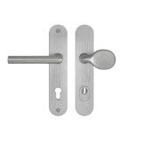 Okucia zabezpieczające MP MPK - SECURO A01 PLUS - SO M1 FAVORIT (F9 - Stal nierdzewna anodowana) - z osłoną - MP F9 (aluminium, stal nierdzewna)