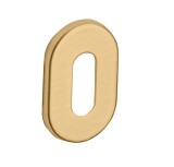 Rozeta drzwiowa MP VM - 4UOR (OLM - Złoty mat) - MP OC (błyszczący chrom)