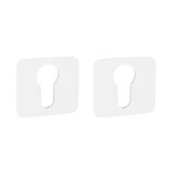 Rozeta drzwiowa do MP GK - ONE - klamka HR (WS - Biały mat) - MP WS (biały mat)