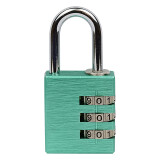 Kłódka kodowa aluminiowa z powierzchnią anodowaną RICHTER RV.12002.30.PZEL - Richter zelená