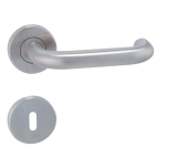 Okucia drzwiowe MP Coslan - R (STAL NIERDZEWNA SZLIFOWANA) - MP BN (stal nierdzewna szczotkowana)