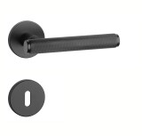 Okucia drzwiowe MP Kerria - R 7S (BS - Czarny mat) - MP BS (czarny matowy)