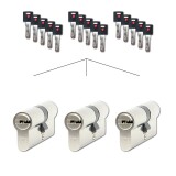 Zestaw 3 wkładek cylindrycznych Richter EURO XCOLOR SET3.CRV