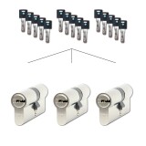 Zestaw 3 wkładek cylindrycznych Richter EURO XCOLOR SET3.MOD