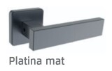 Okucia drzwiowe ROSTEX CASTELO/H (STAL NIERDZEWNA PLATYNOWA) - Rostex Platina mat