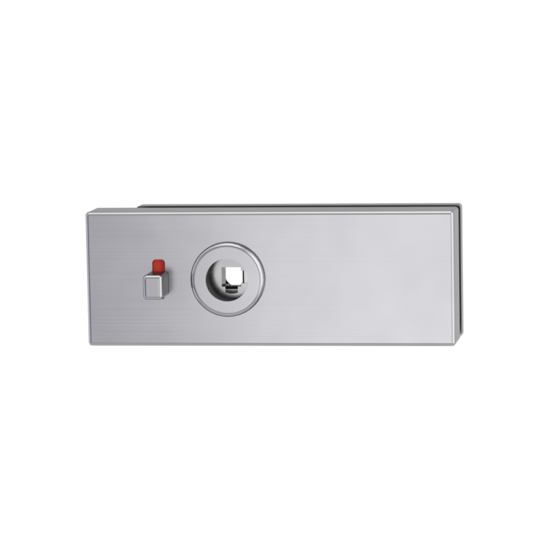 Drzwi szklane LOCK MP GK - PURISTO S - WC S2L - magnetyczne (BN - Stal nierdzewna szczotkowana)