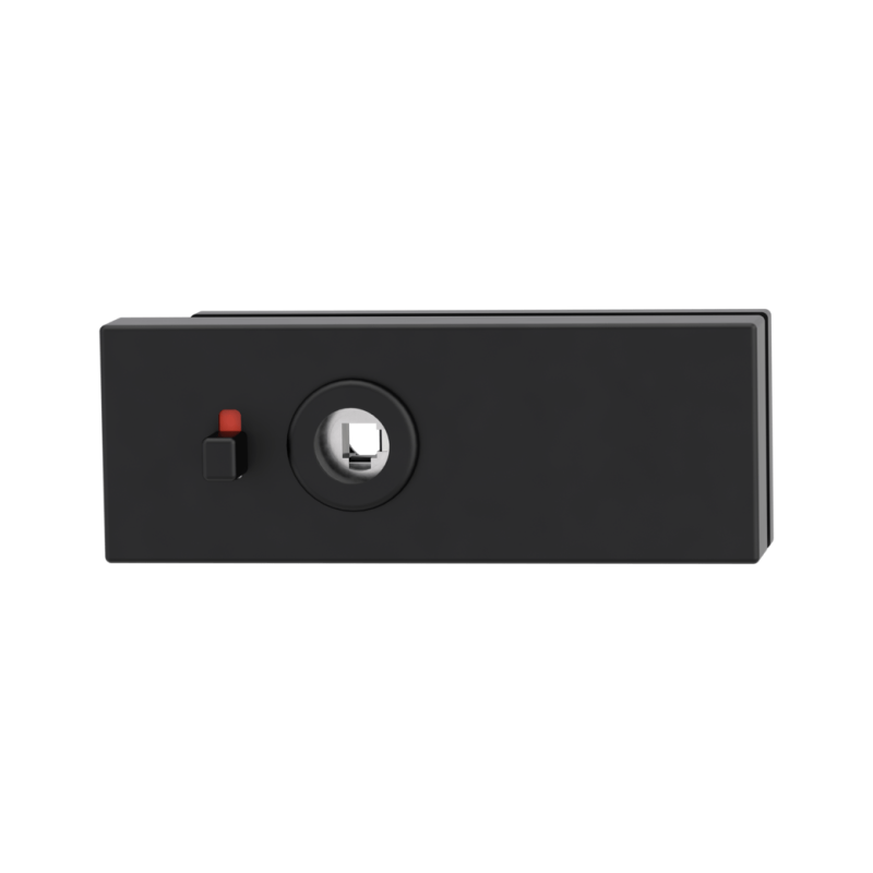 Drzwi szklane LOCK MP GK - PURISTO S - WC S2L - magnetyczne (BS - Czarny mat)
