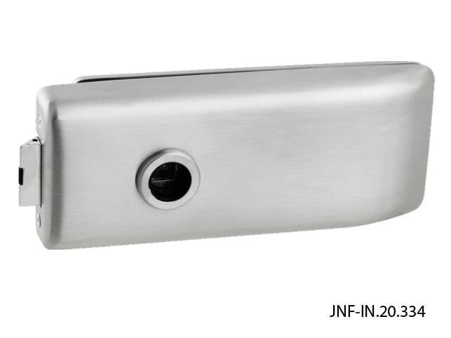 Okucia do drzwi szklanych MP JNF - E (BN - Stal nierdzewna szczotkowana)