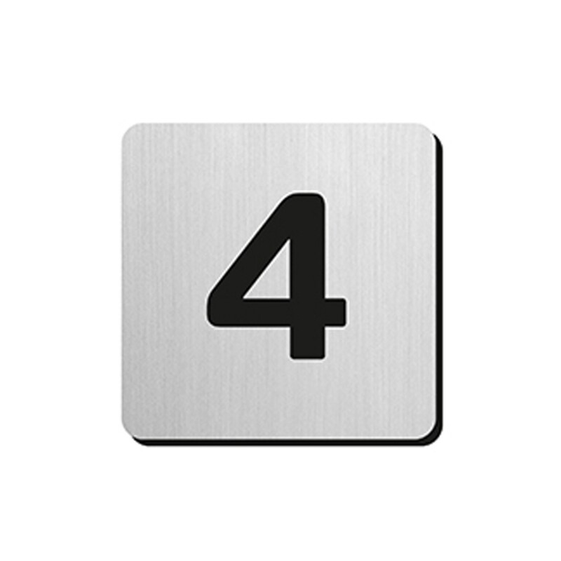 Numery domów MP JNF N.34.300 - 75 mm - klejone - 4