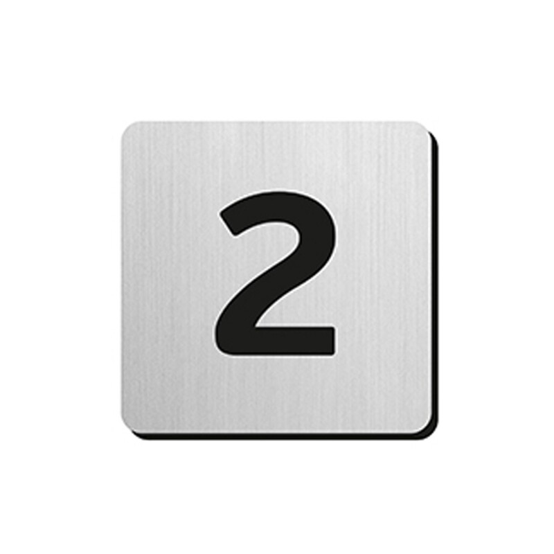 Numery domów MP JNF N.34.300 - 75 mm - klej - 2
