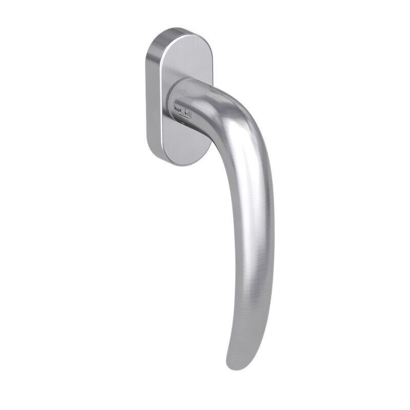 Klamka do okien Euro MP GK - DK - ULMER - R (BN - Stal nierdzewna szczotkowana)