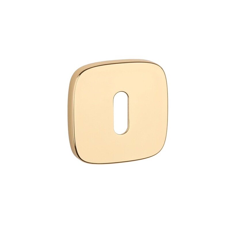 Rozeta drzwiowa MP AS - QR 7S (OLV - Mosiądz lakierowany polerowany)