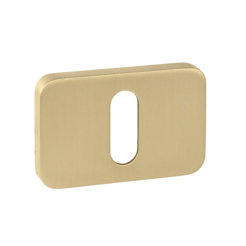 Rozeta drzwiowa MP MPK - PERFECTA - RT (OLS - Mosiądz szczotkowany)