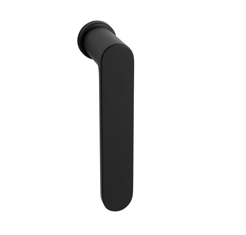 Klamka okienna Euro MP VM - DK - PURE - R mini (BS - Czarny mat)