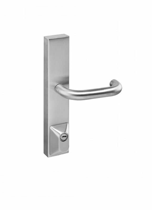 Klamka antypaniczna MP JNF - SH PZ z wkładką - IN.20.950 (BN - Stal nierdzewna szczotkowana)