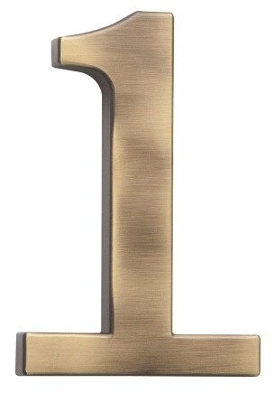 Numer domu COBRA - 5 cm (OFS - brąz szczotkowany)