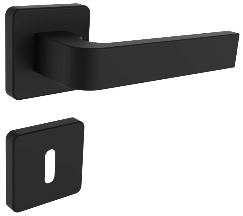 Okucia drzwiowe ROSTEX DANTE/H z bolcami (CZARNY)