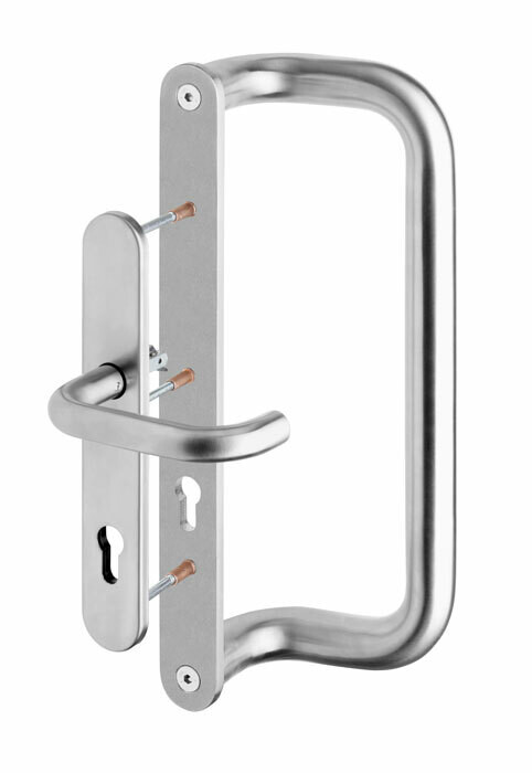 Klamka rurowa ROSTEX G z uchwytem (stal nierdzewna matowa)