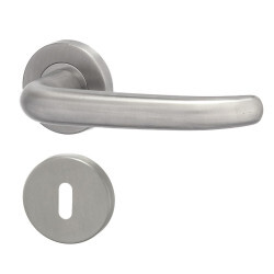 Okucia drzwiowe HOLAR MT 04 z rozetą okrągłą (stal nierdzewna)