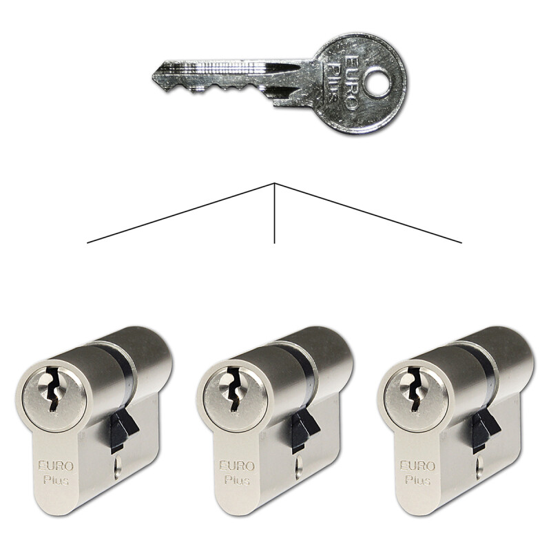 Zestaw 3 wkładek cylindrycznych Richter EURO Plus SET3