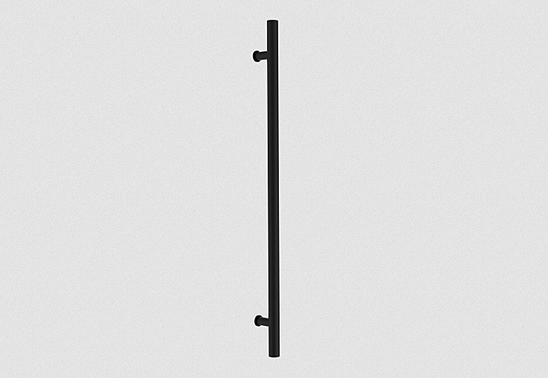 Klamka ROSTEX OMEGA (czarna) - jednostronna