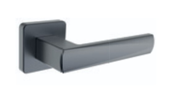 Okucia drzwiowe ROSTEX EMONT/H z bolcami (PLATINA MAT)