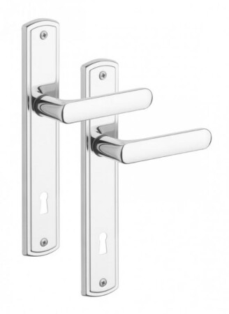 Okucia drzwiowe ROSTEX PROFIO (BŁYSZCZĄCY CHROM - STAL NIERDZEWNA)