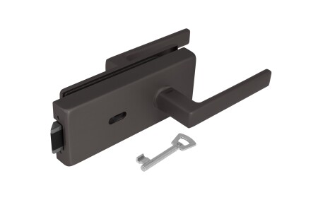 Szkło MP LOCK z klamką SONIA 4025 - BB (T - Tytan)