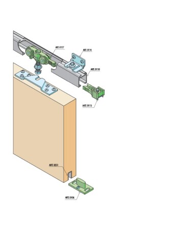SYSTEM PRZESUWNY MP SERIA Leggera DO 70 KG -