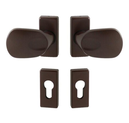 Klamka MP WA - FELIX - UR (brązowa (RAL 8017))