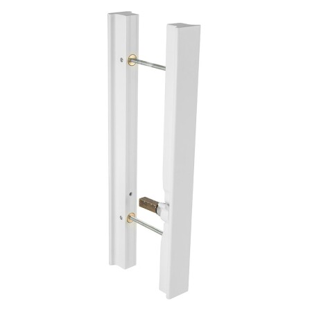 Klamka MP SECRET z zamkiem (WS - Biały mat)