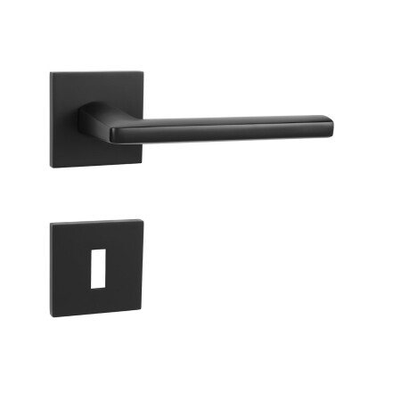 Okucia drzwiowe MP - PRIMA - HR SQ6 (BS - Czarny mat)