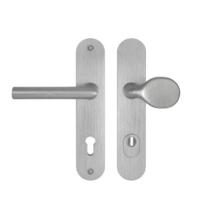 Okucia zabezpieczające MP MPK - SECURO A01 PLUS - SO M1 FAVORIT (F9 - Stal nierdzewna anodowana) - z osłoną