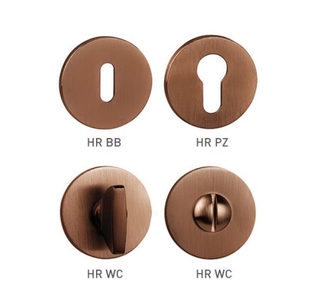 Rozeta drzwiowa MP TI - R 5S (CUM - Miedź matowa)