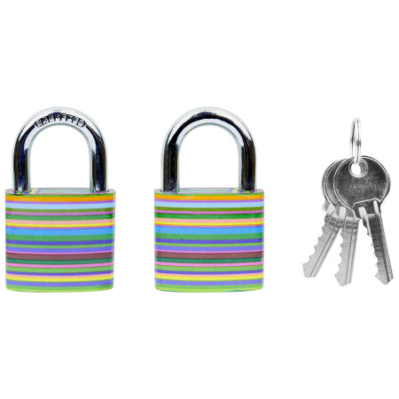 Klasyczny zamek żeliwny z kolorowym nadrukiem RICHTER RV.OVAL.38.JU3