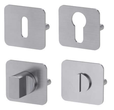 Rozeta drzwiowa do MP GK - ONE - klamka HR (BN - stal nierdzewna szczotkowana)