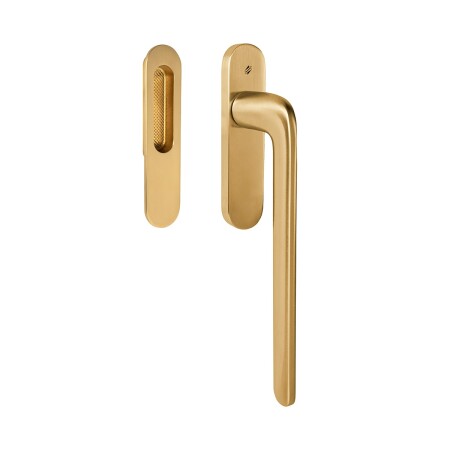 Klamka do portalu przesuwnego MP CB - HS PORTAL ID313 - klamka/skorupa (złoto matowe)