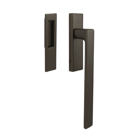 Klamka do drzwi przesuwnych MP CB - HS PORTAL MOOD DUE - uchwyt/skorupa (brąz matowy)