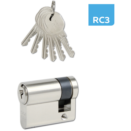 Półcylinder bezpieczeństwa RICHTER EURO SECURE (NIKIEL MATOWY) - RC3