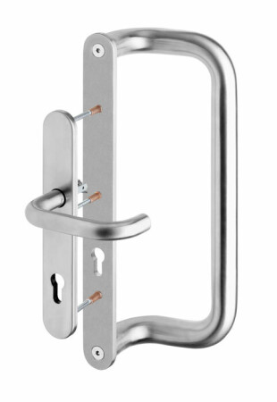 Klamka rurowa ROSTEX G z uchwytem (stal nierdzewna matowa)