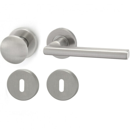 Okucia drzwiowe HOLAR MT 13 z kulką i rozetą okrągłą (stal nierdzewna)